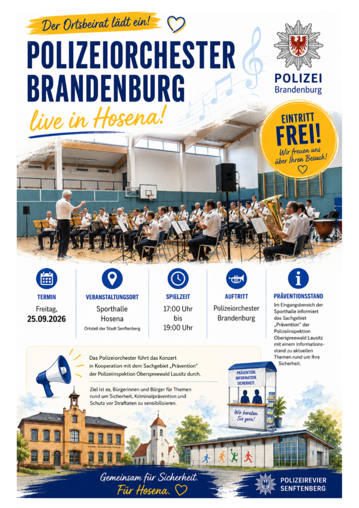 Polizeiorchester Brandenburg – Live in Hosena