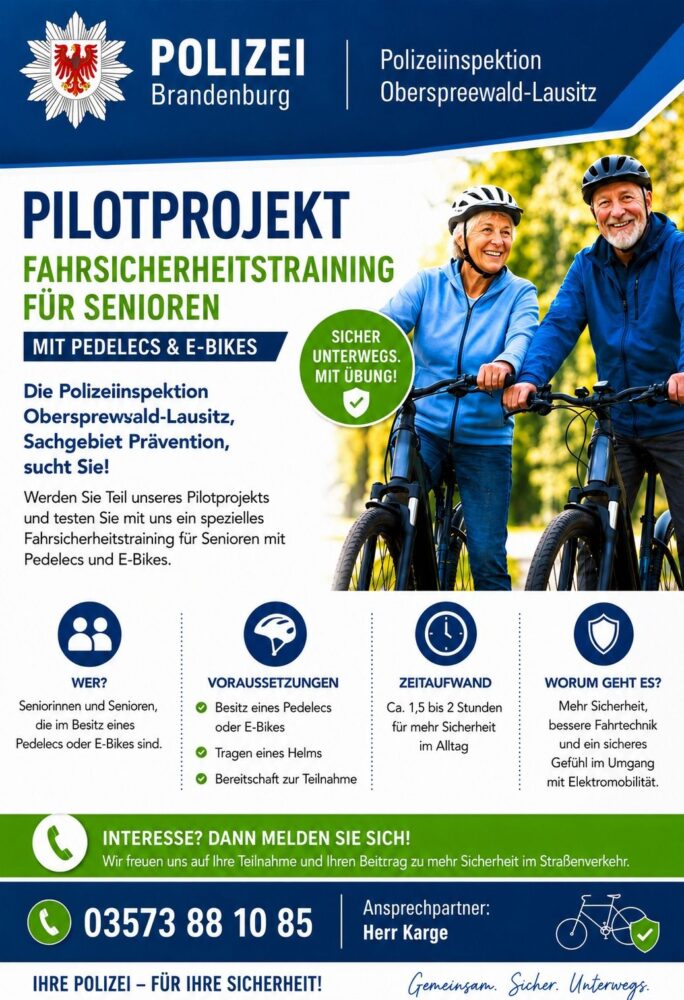 Pilotprojekt – Fahrsicherheitstraining für Senioren